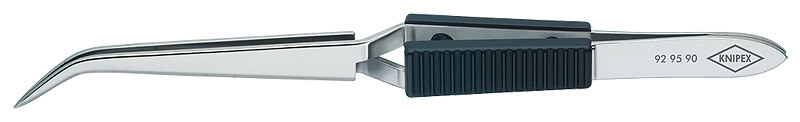 Пинцет крестовидный, зазубренные изогнутые губки 160 мм KNIPEX KN-929590