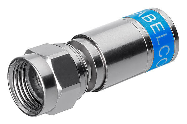 F-штекер под опрессовку для коаксиального кабеля с внешним ∅ 7 мм и диэлектриком свыше ∅ 4.7 мм, 10 шт KNIPEX KN-9799500