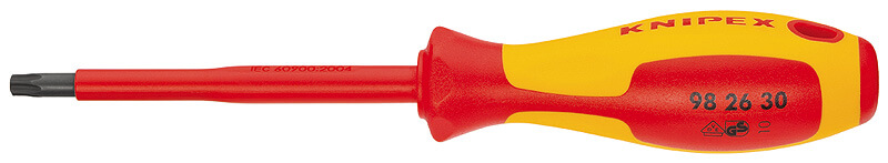 Отвёртка Torx® TX30 VDE, L-210 мм, диэлектрическая KNIPEX KN-982630