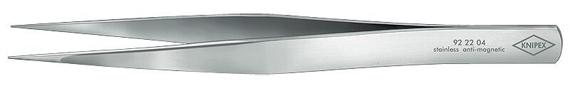 Пинцет захватный прециз., заострённые гладкие губки, L-155 мм, CrNi нержавеющая сталь, антимагнитный KNIPEX KN-922204
