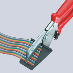 Ножницы для реза ленточного кабеля до 56 мм, пружина, L-215 мм, хром, 1-к ручки KNIPEX KN-9415215