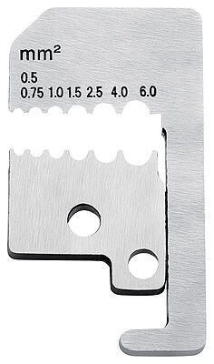 Стриппер с фасонными ножами, зачистка: 0.5 - 0.75, 1, 1.5, 2.5, 4, 6 кв. мм (AWG 20, 19, 17, 15, 13, 11, 10), L-180 мм, 1-к ручки KNIPEX KN-1221180