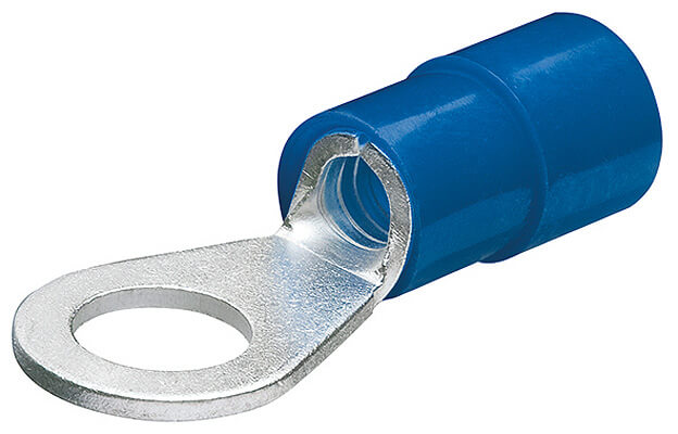 Наконечники кабельные, изол., в форме кольца, синие, под винт ∅ 6 мм, 1.5 - 2.5 кв. мм (AWG 15-13), 100 шт KNIPEX KN-9799175