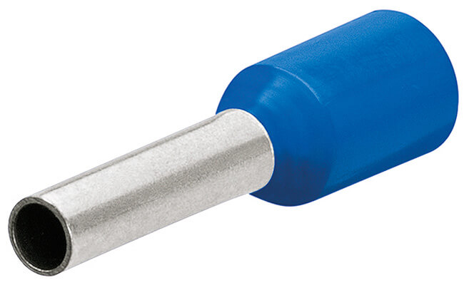 Гильзы контакт. с пластиковым изолятором, синие, 2.50 кв. мм (AWG 13), 200 шт, L-16 мм KNIPEX KN-9799354