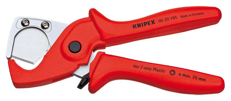 KNIPEX PlastiCut® Труборез-ножницы для шлангов и защитных труб (∅ 25 мм), L-185 мм KN-9020185