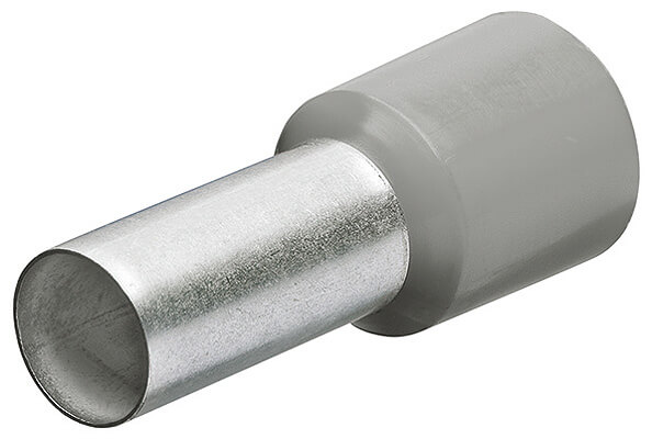 Гильзы контакт. с пластиковым изолятором, серые, 0.75 кв. мм (AWG 18), 200 шт, L-14 мм KNIPEX KN-9799331