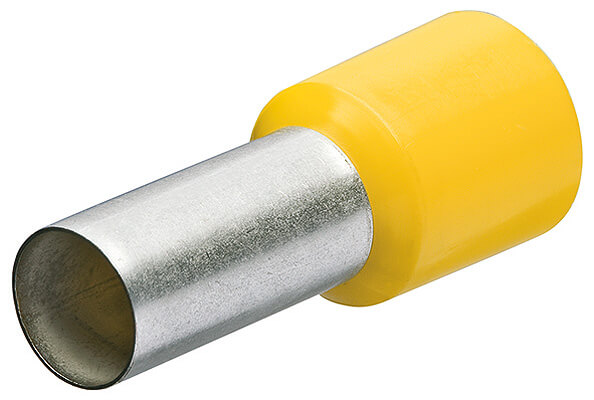 Гильзы контакт. с пластиковым изолятором, желтые, 6.00 кв. мм (AWG 10), 100 шт, L-20 мм KNIPEX KN-9799336