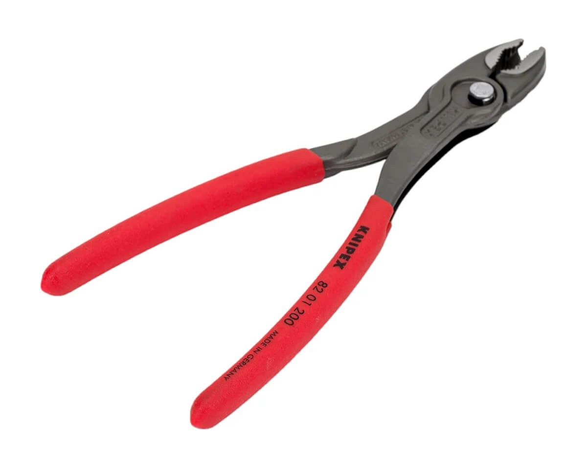 Клещи захватные KNIPEX TwinGrip 200 мм, черненые, держатель-еврослот (KN-8201200)