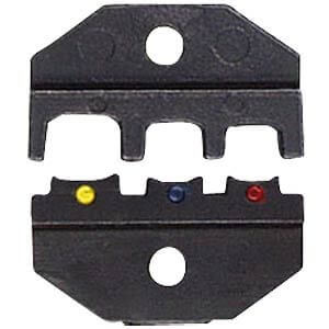 Плашка опрессовочная под изол. кабельные наконечн. , штекерные и стык. соединители, 0.5 -6.0 кв. мм, AWG 20 -10, кол-во гнезд: 3 KNIPEX KN-974906