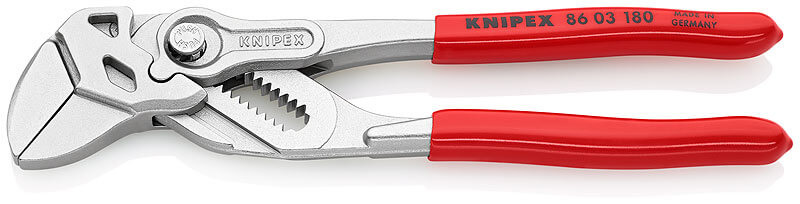 Клещи переставные-гаечный ключ, хром, 1К рукоятки KNIPEX 180 мм (KN-8603180SB)