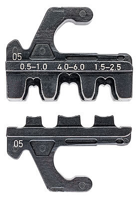 Плашка опрессовочная для открытых штекерных соединителей неизол. (ширина штекера 4,8 + 6,3 мм) для KNIPEX MultiCrimp® пресс-клещей KN-973301/02 KNIPEX (KN-973905)