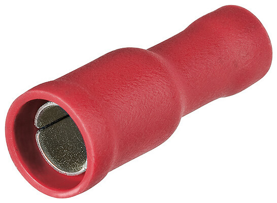 Гильзы трубч., изол., красные, ∅ штекера 4 мм, 0.5 - 1.0 кв. мм (AWG 20-17), 100 шт KNIPEX KN-9799130