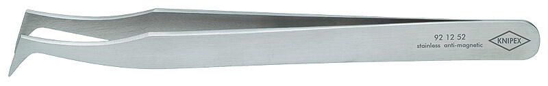 Пинцет захватный прециз., гладкие губки 85°, особо прочные кончики, L-120 мм, CrNi нержавеющая сталь, антимагнитный KNIPEX KN-921252