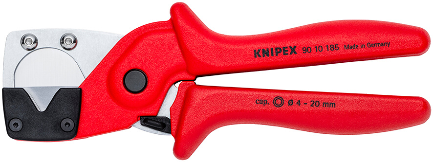 Труборез-ножницы для многослойных и пневматических шлангов, ∅ 4 - 20 мм, L-185 мм KNIPEX KN-9010185